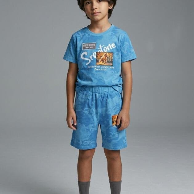Soft Imported Malai Jersey Shirt with Same Fabric Shorts