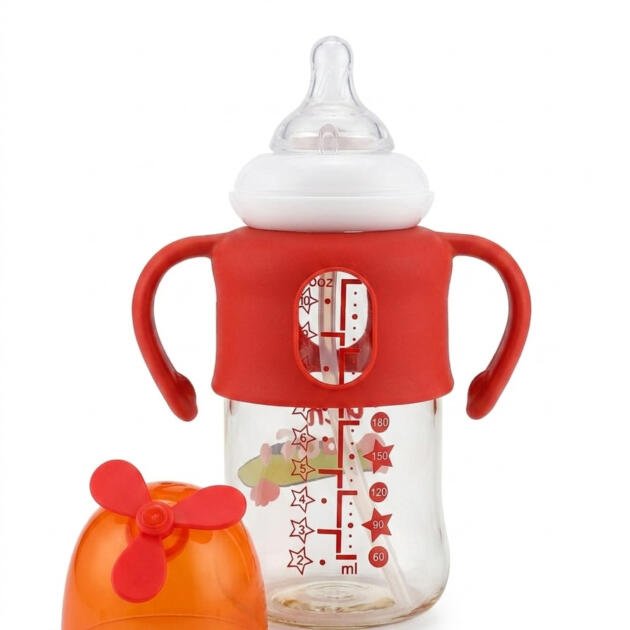 (YES) Smiley shape Glass Feeder
